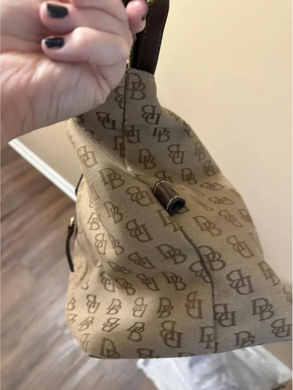 Dooney & Bourke Monogram Canvas Weekender Satchel Bag